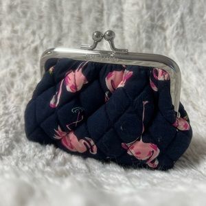 VERA BRADLEY ‘Flamingo Fiesta’ print kiss-lock coin purse
